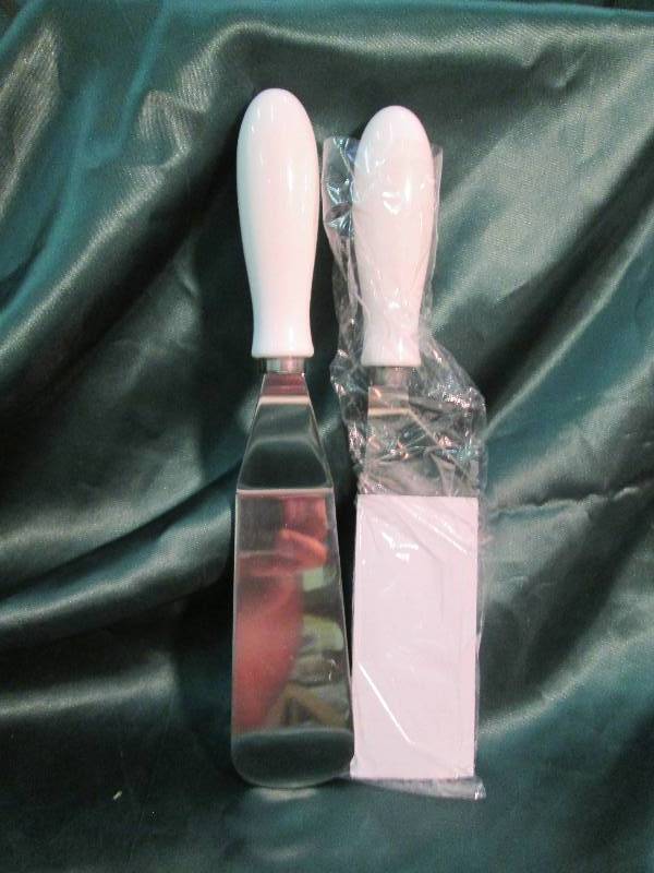 2 Pc. Spatula Set W White Handles...