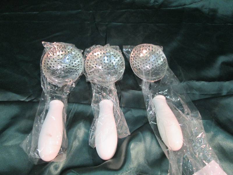 Strainer Spoon 3 Pc. Set W White H...