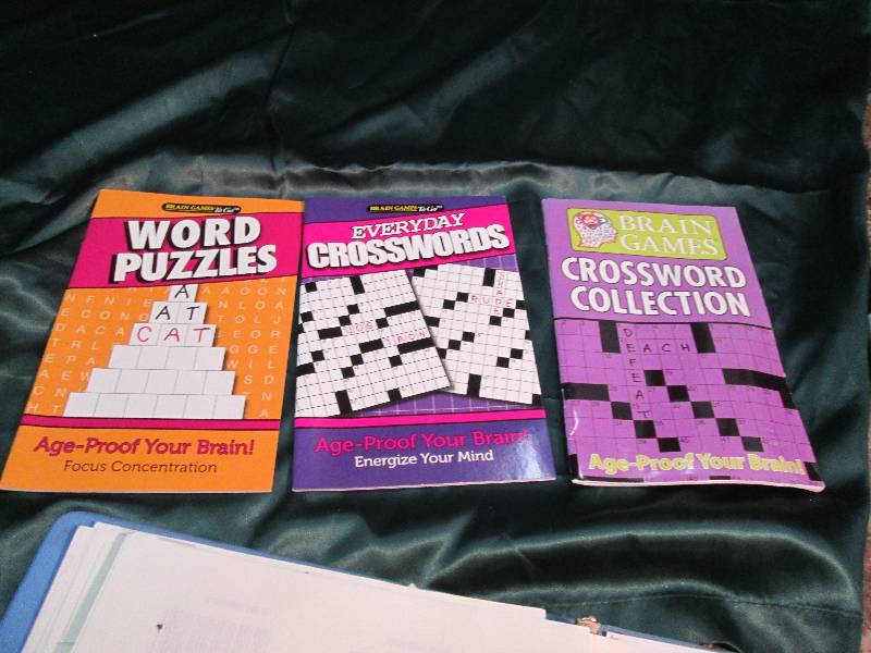 Word Puzzles, Crosswords 3 Pc. Set...