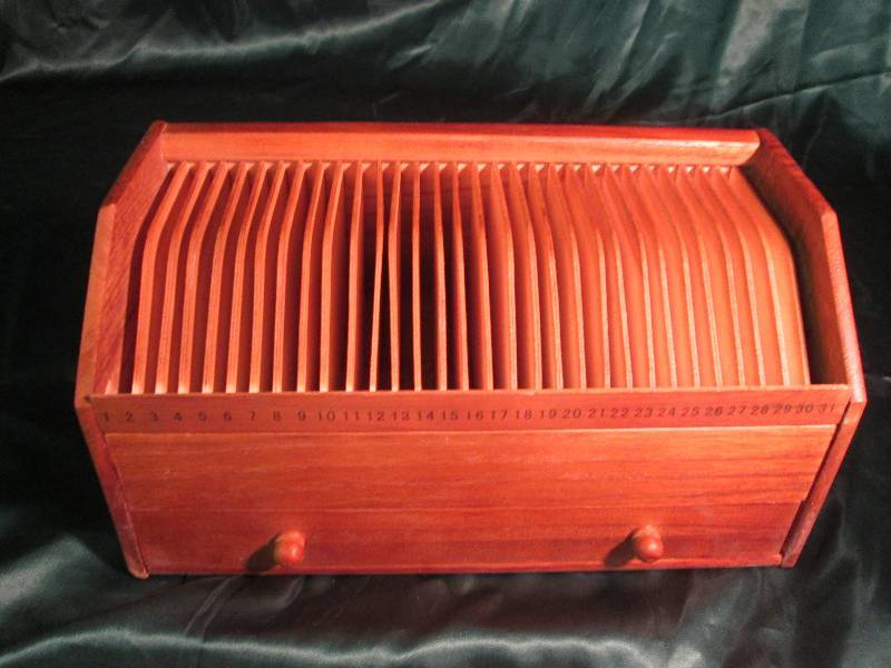 Wooden CD Storage Box Numbered 1- 3...