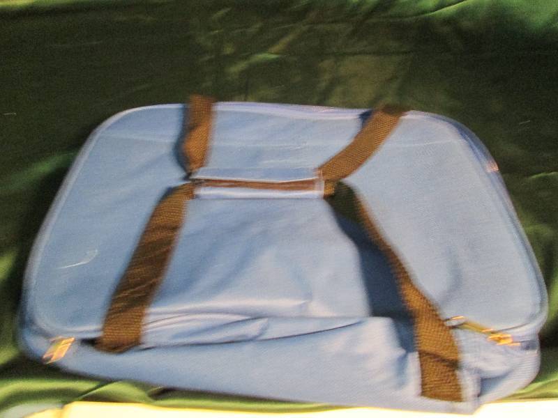 Blue Zip Up Lunch Bag, Insulated Ke...