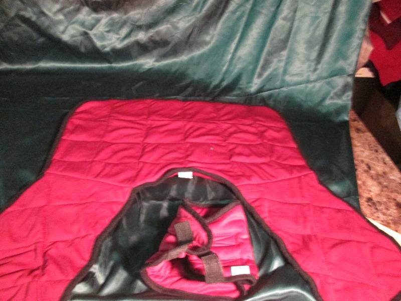 2 Maroon Beaded & Buckwheat Heat Pa...