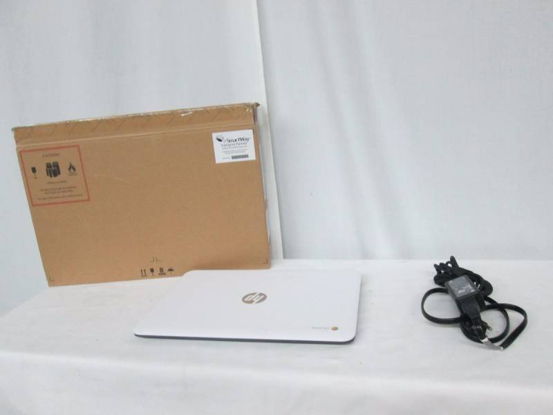 HP Chromebook 14 Google Chrome Laptop - White