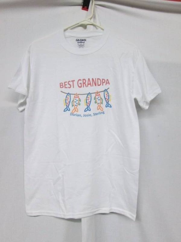 Best Grandpa Personalized Fishing T-Shirt