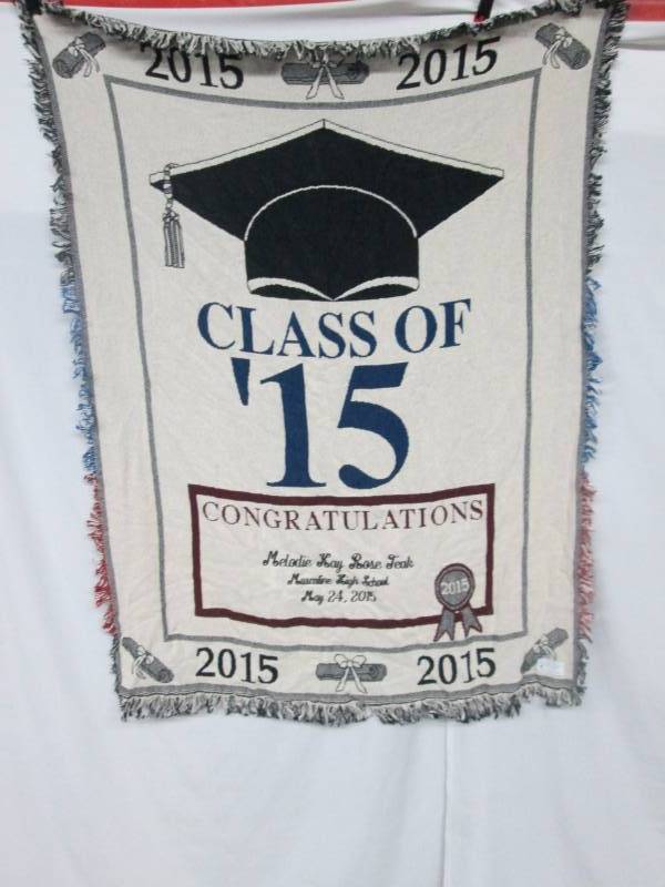 Class of 2015 Personalized Graduation Throw