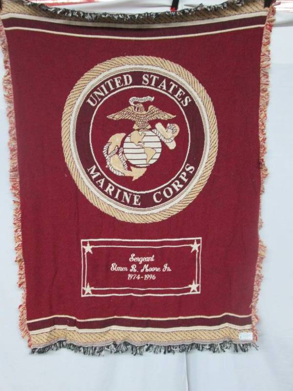 Marines Personalized Throw