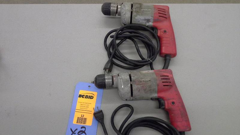 lot 12 image: Milwaukee Drills (2)