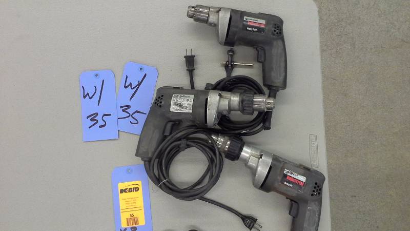 lot 35 image: Black & Decker Industrial Drills (3)