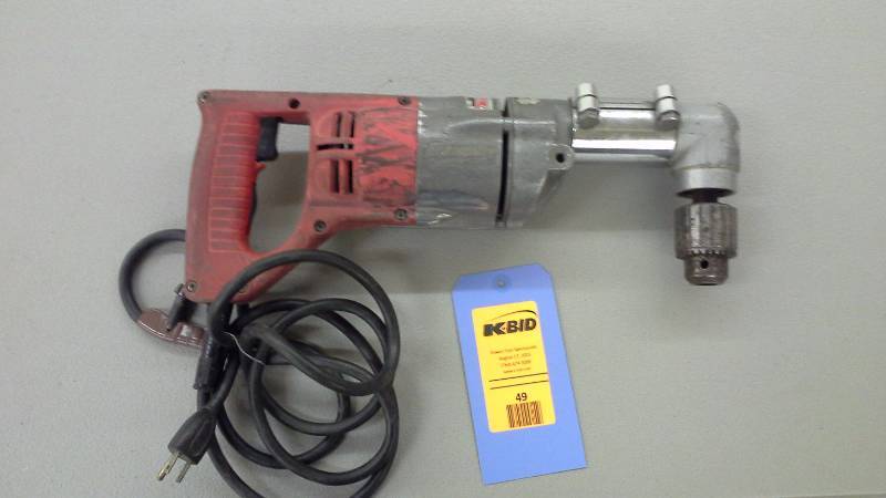 lot 49 image: Milwaukee Right-Angle Drill (1)