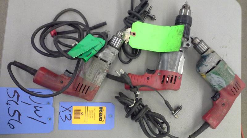 lot 56 image: Milwaukee Drills (3)