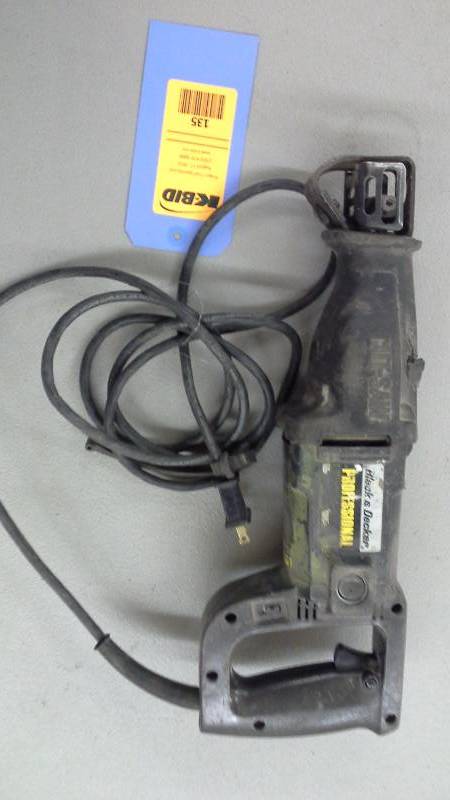 lot 135 image: Black & Decker Reciprocating Saw (1)