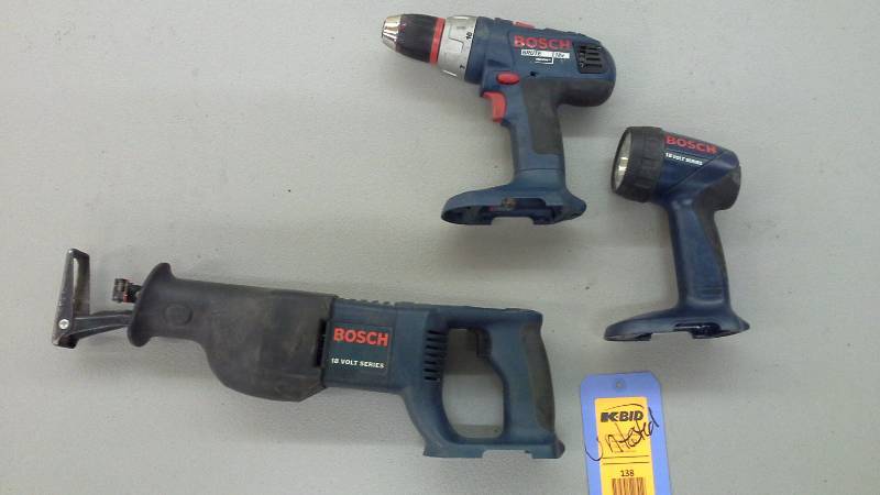 lot 138 image: Bosch Cordless Tool Set (Untested) (3)
