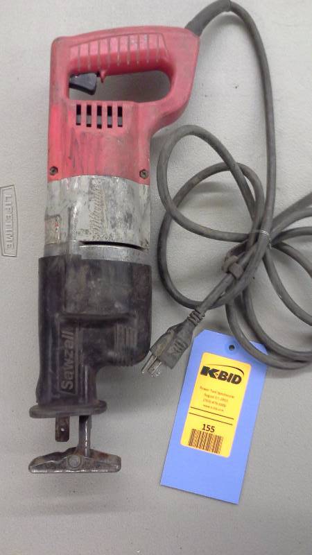 lot 155 image: Milwaukee Sawzall Reciprocating Saw (1)