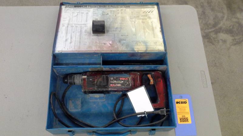 lot 255 image: Bosch Bulldog 11212VSR Drill (1)