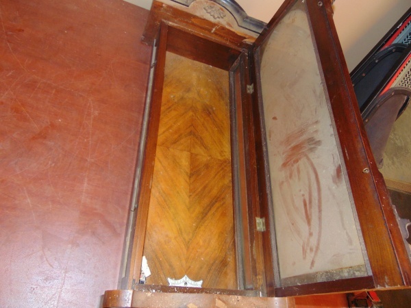 lot 19 image: Old Clock Cabinet