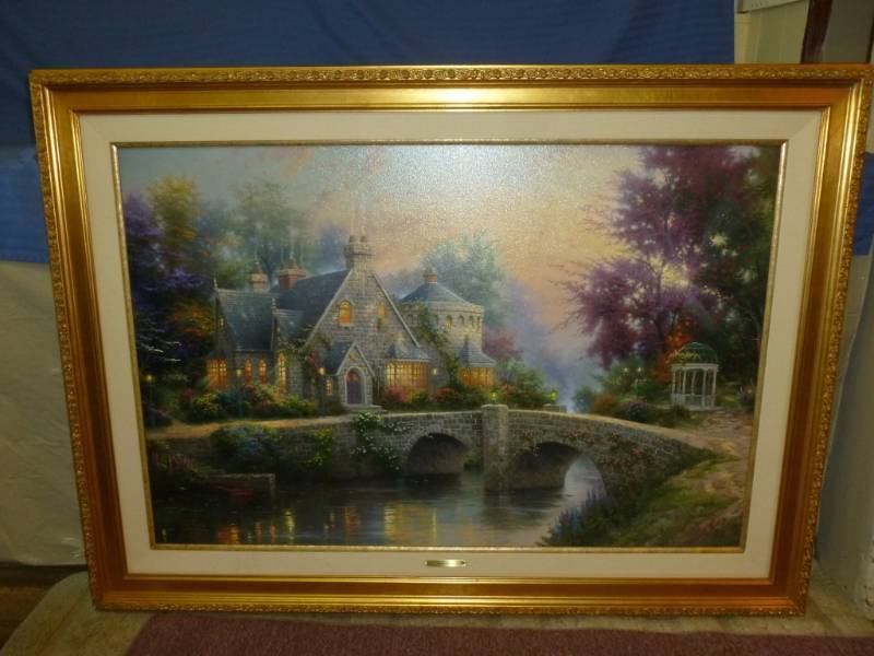 lot 2 image: Thomas Kinkade Print