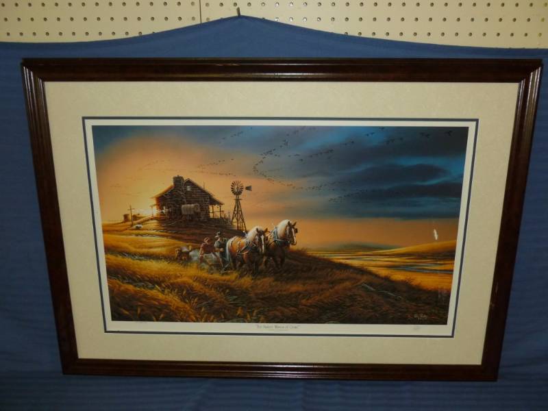 lot 10 image: Terry Redlin Print