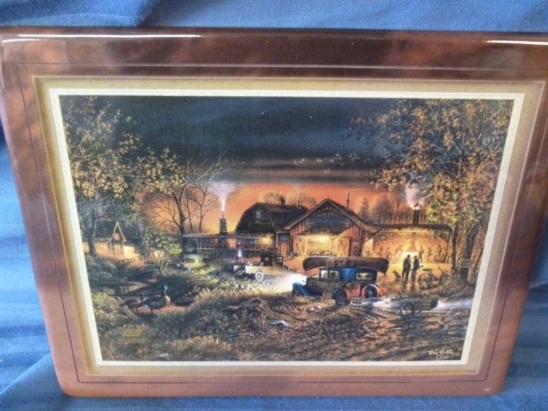 lot 59 image: Terry Redlin Picture Tile