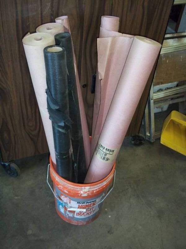 Rosin Paper and bucket
