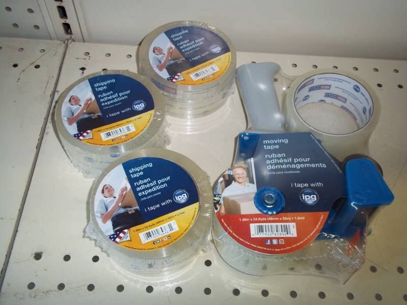 New Shipping Tape 4 rolls with dispenser