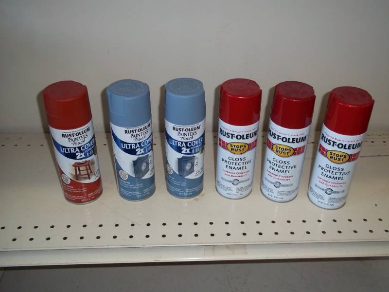 New Lot of 6 Rust Oleum Paint