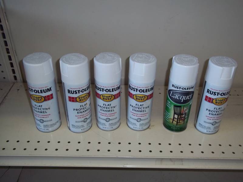 New Lot of 6 Rust Oleum Paint