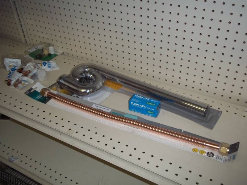 New Sink Drain, Misc Plumbing pieces