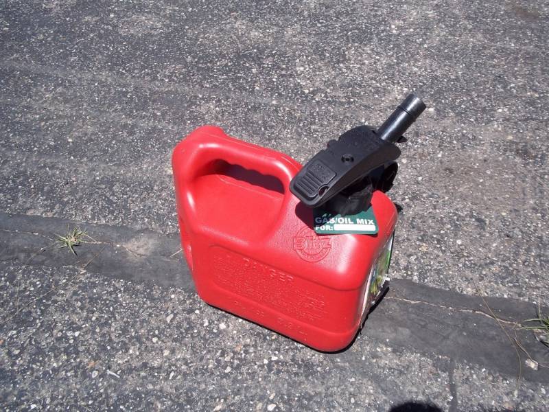 One gallon gas can