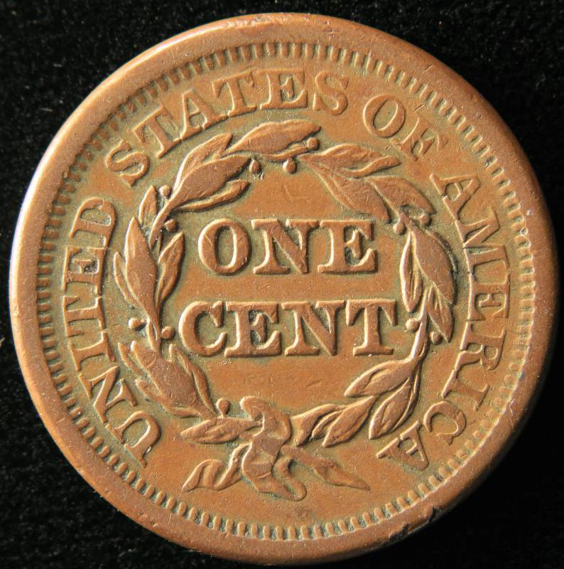 1851 US LARGE CENT FINE