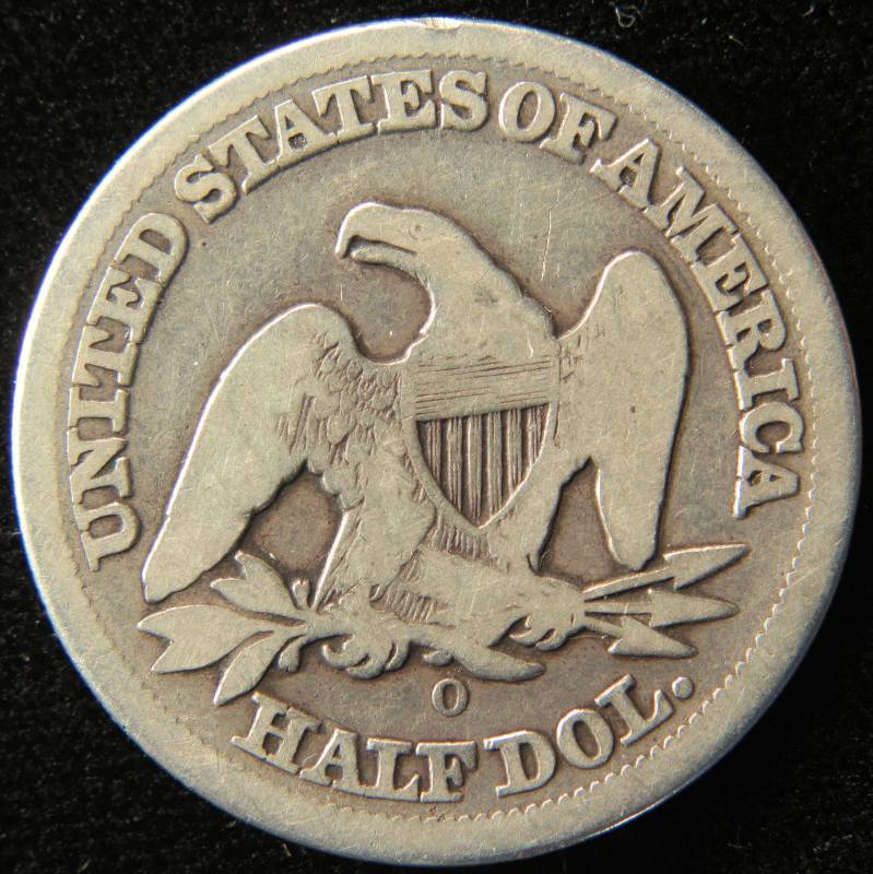 1854 O US SEATED SILVER HALF DOLLAR