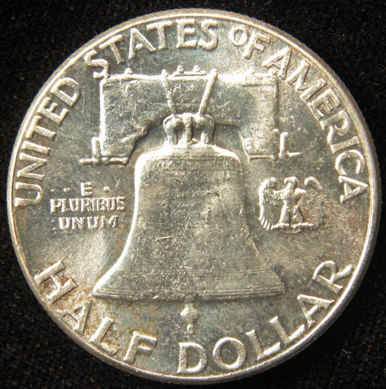 1963 FRANKLIN SILVER HALF DOLLAR