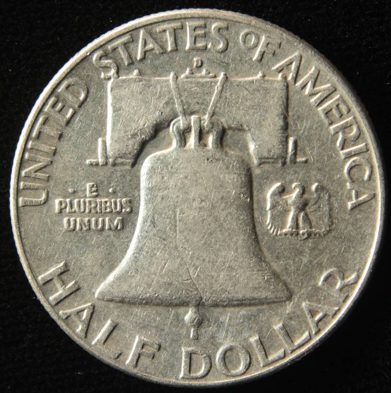 1962 D FRANKLIN SILVER HALF DOLLAR