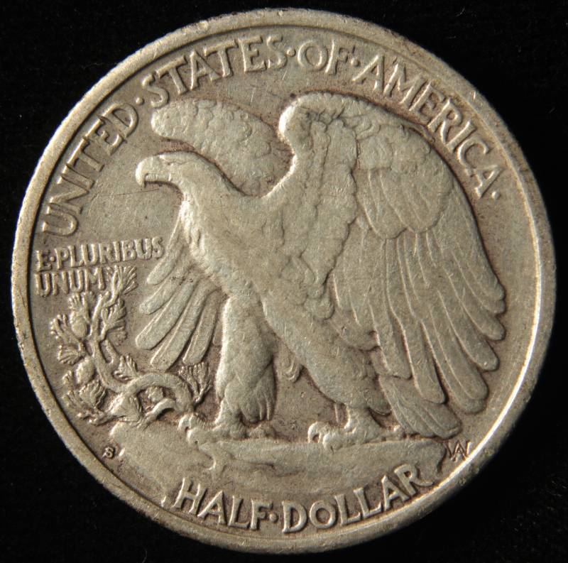 1941 S WALKING LIBERTY SILVER HALF FINE