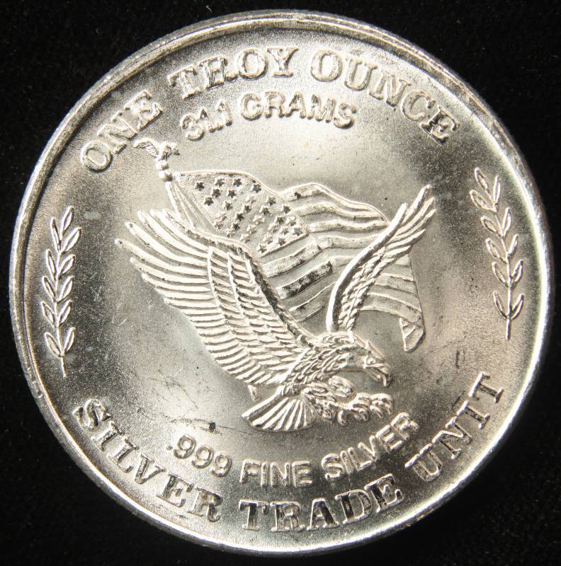 1 TROY Oz. .999 FINE SILVER ROUND 1981 US ASSAY OFFICE