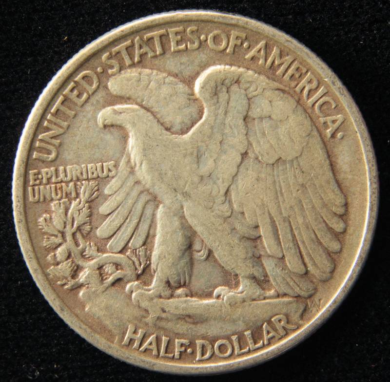 1943 WALKING LIBERTY HALF DOLLAR VF