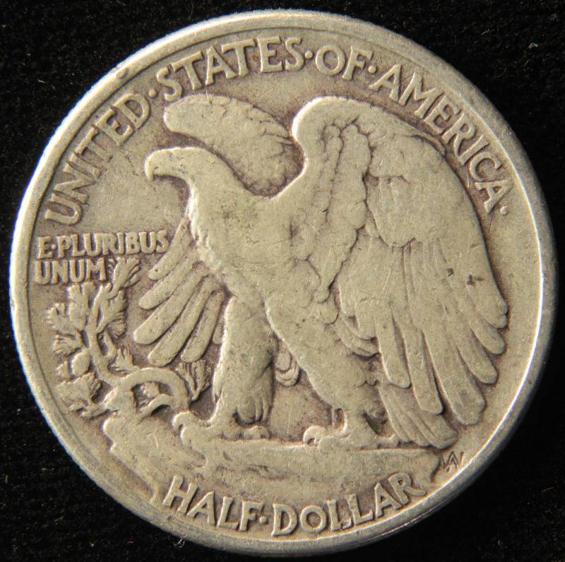 1942 WALKING LIBERTY SILVER HALF FINE