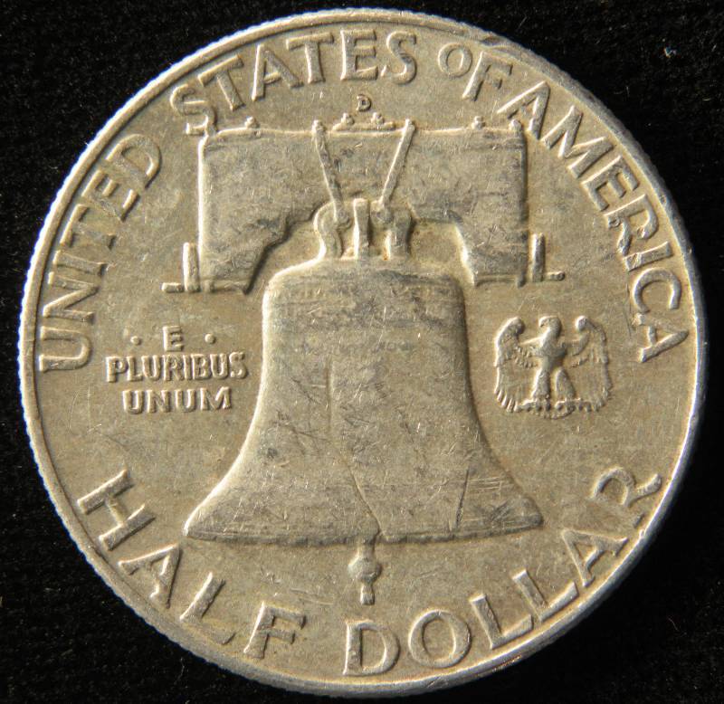 1960 D FRANKLIN SILVER HALF DOLLAR