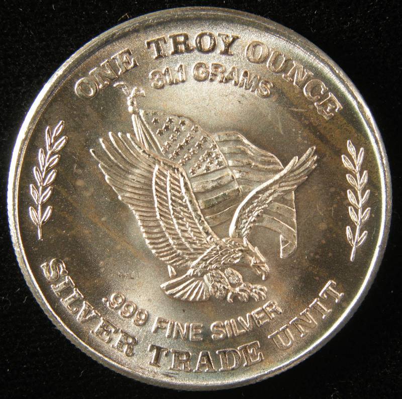 1 TROY Oz. .999 FINE SILVER ROUND 1981 US ASSAY OFFICE