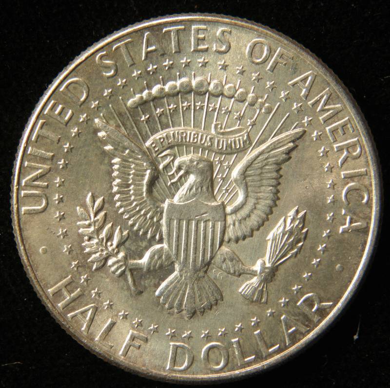 1964 KENNEDY SILVER HALF DOLLAR AU