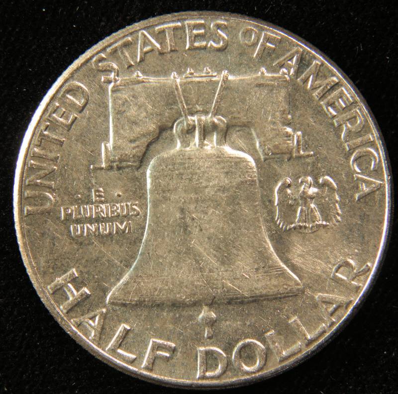 1963 FRANKLIN SILVER HALF DOLLAR XF