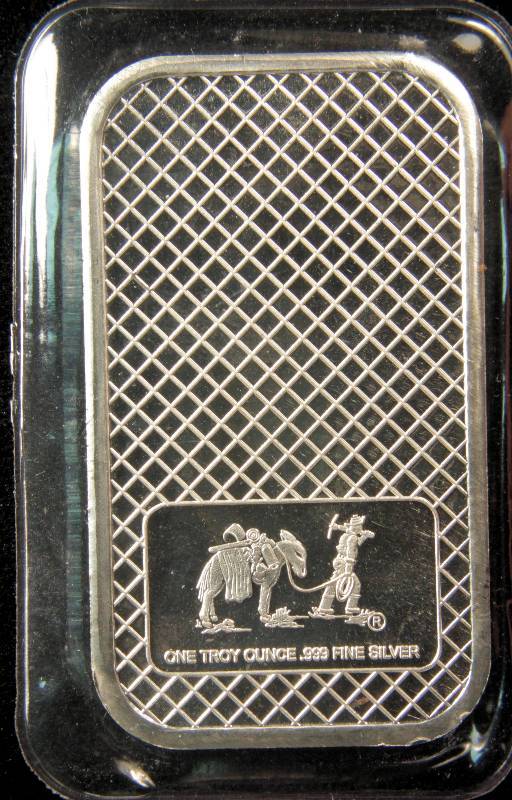 1 TROY OZ. .999 FINE SILVER SILVERTOWNE EAGLE BAR