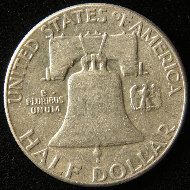 1961 FRANKLIN SILVER HALF DOLLAR