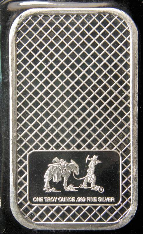 1 TROY OZ. .999 FINE SILVER SILVERTOWNE EAGLE BAR
