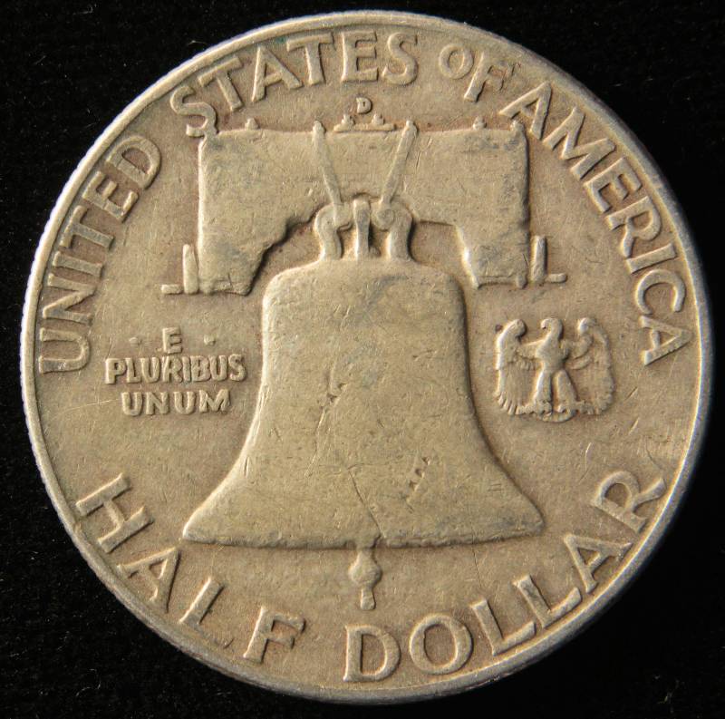 1960 D FRANKLIN SILVER HALF DOLLAR