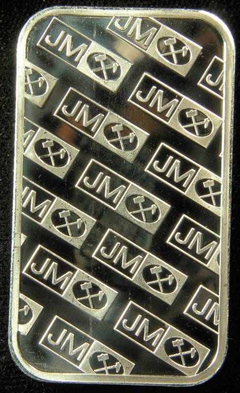 1 TROY OZ. .999 FINE SILVER JM BAR