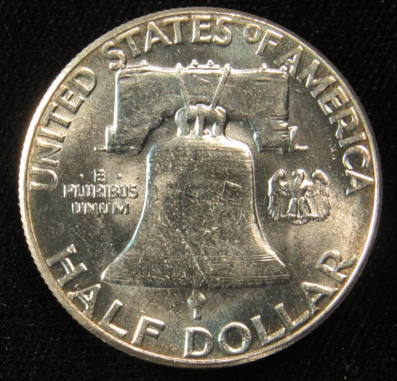1963 FRANKLIN SILVER HALF DOLLAR UNC