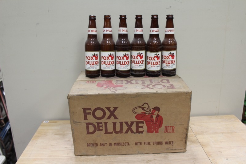 Case of  Fox DeLuxe Brewery Returnable Bottles