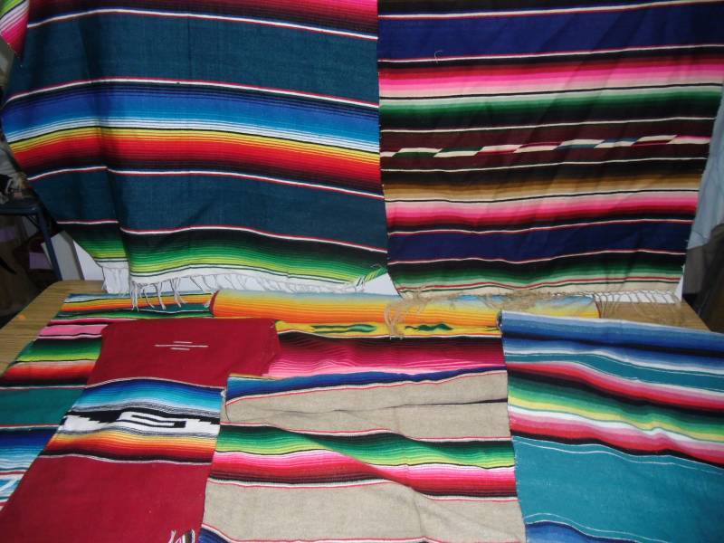 lot 11 image: Lot SW-4 Southwest Collection - Colorful Lot of 6 Serape Blankets