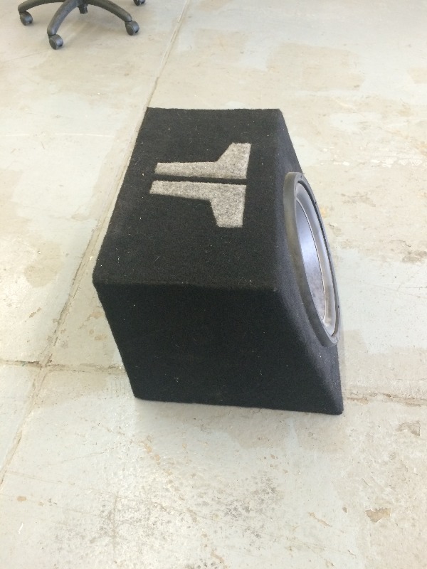lot 9 image: 14 Subwoofer   measures 20 W x 19 D x 17 Tall - appears to be in good condition