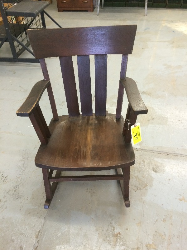 lot 37 image: Antique Rocking Chair - Very cool piece  50 years old